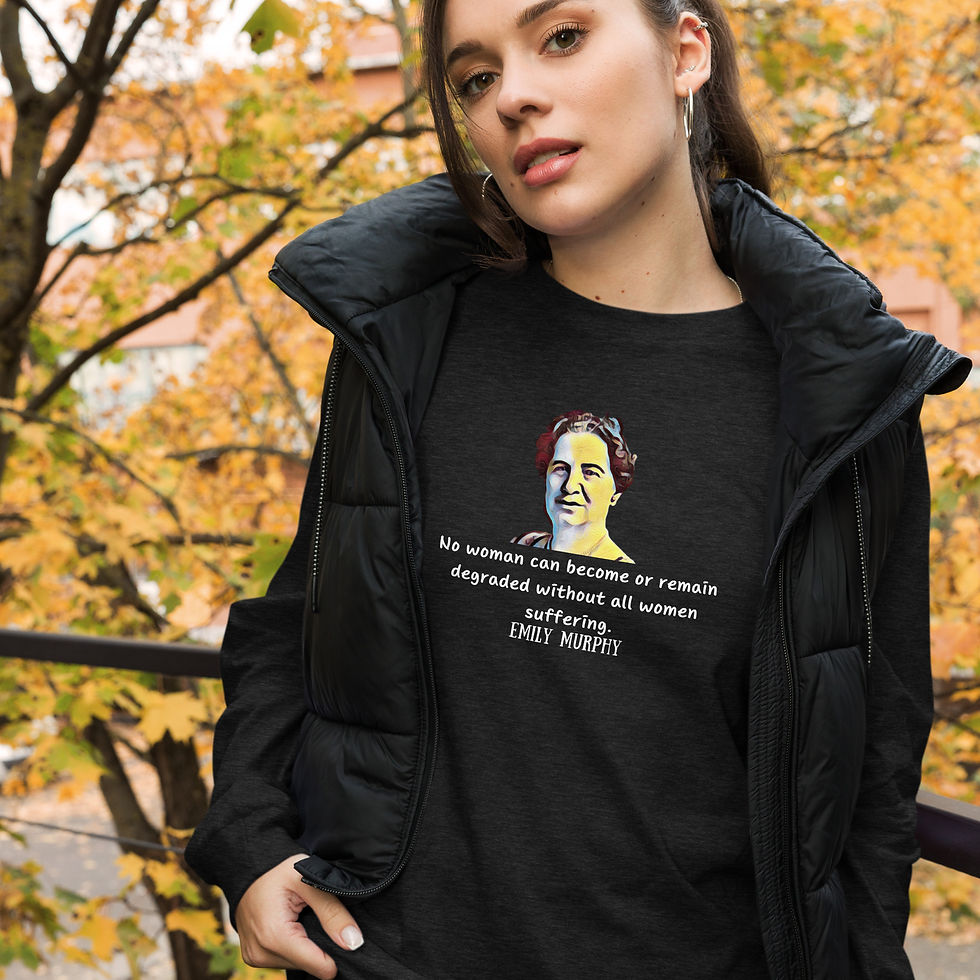 Miniature : Great Women (Canadian) - Emily Murphy  - Unisex Long Sleeve Tee