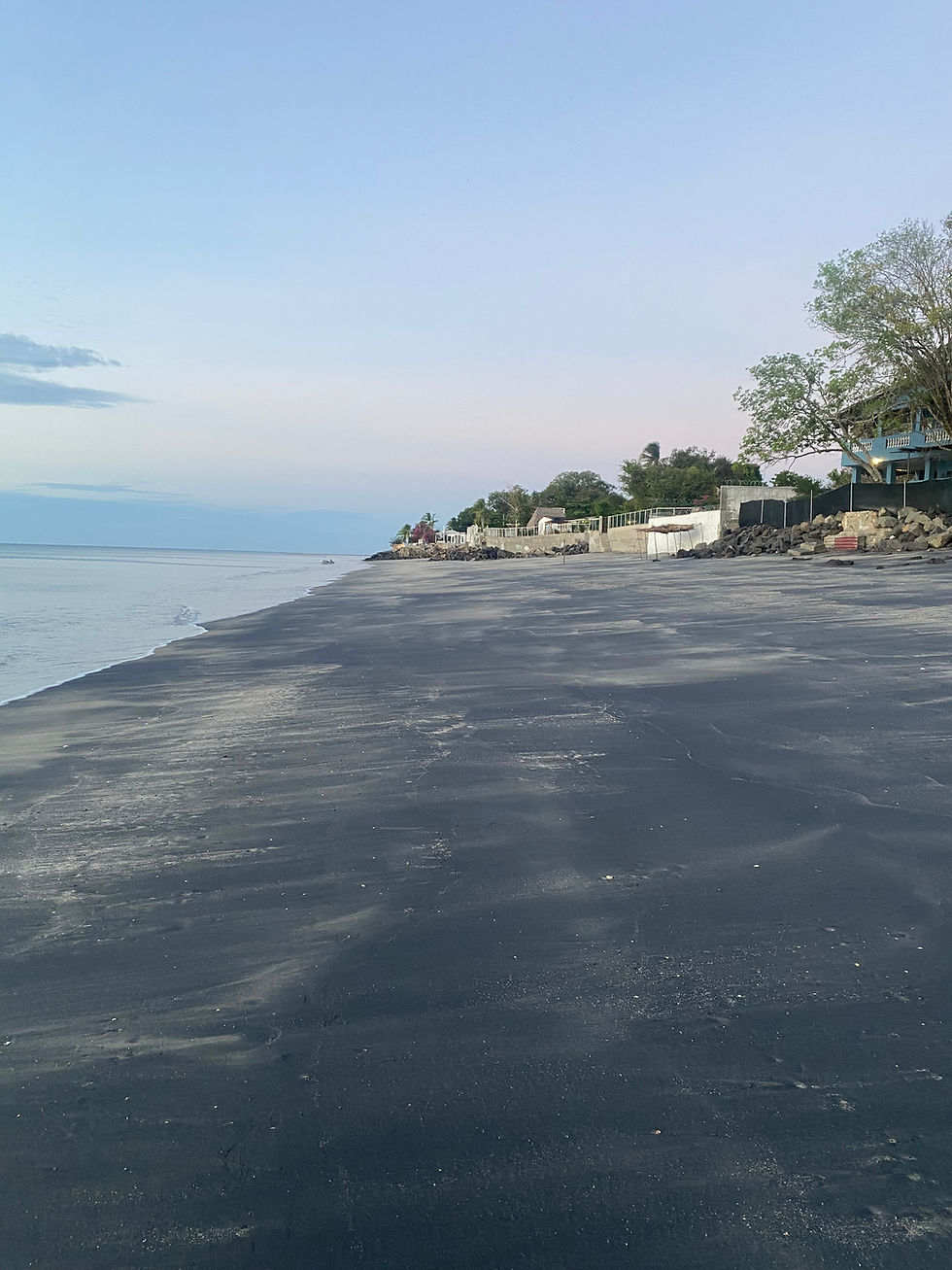 Pacific beach community in Panama
