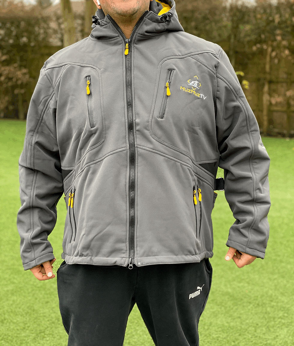 Thumbnail: GREY Wind & Waterproof Softshell Shark Skin Jacket
