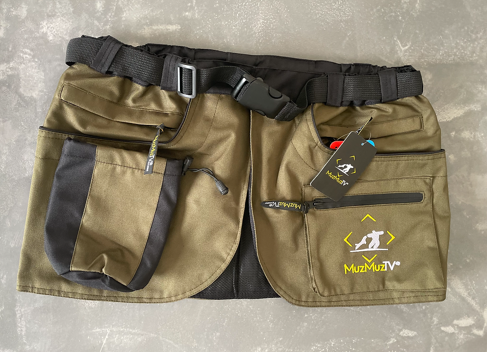 Thumbnail: Military Green MuzMuzTV Dog Training Kilt Belt Skirt