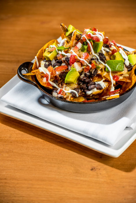 A photo of a nachos for a food and beverage photoshoot for a hospitality, casino, and hotel company. Taken by Philadelphia based photographer Joshua Dahl.