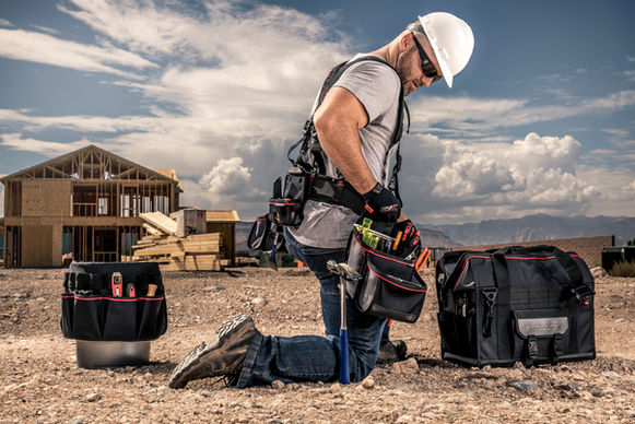 Construction site bags photography for advertising campaign in Philadelphia
