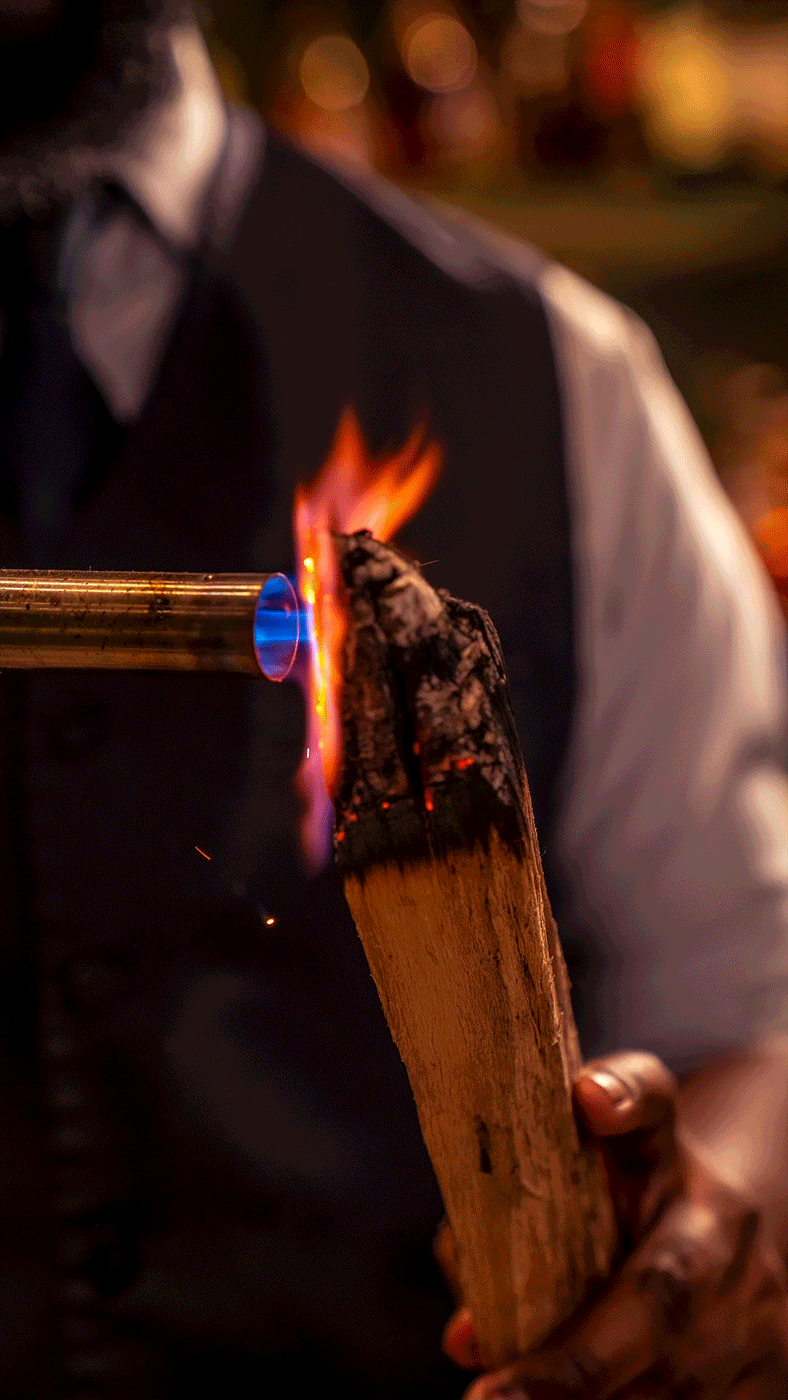 A photo animation of a bartender making an old fashioned in Voltaggio Brothers Steakhouse for a lifestyle photoshoot for hospitality, casino, and hotel company MGM Resorts. Taken by Philadelphia based photographer Joshua Dahl.