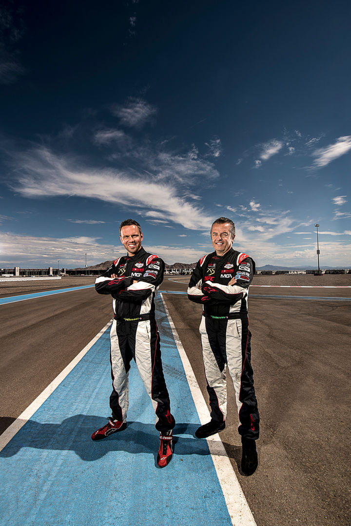 Commercial and editorial portrait photography of race car drivers in Philadelphia