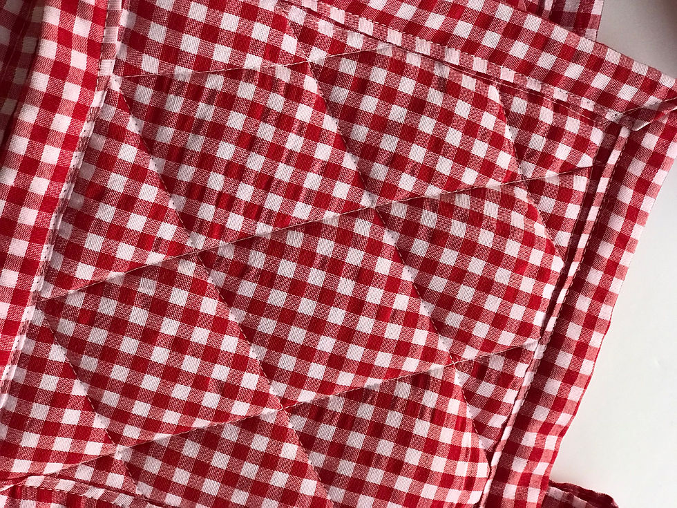 Küçük resim: 🍽 Kırmızı pötikareli Mutfak Eldiveni ve Tutacak Seti