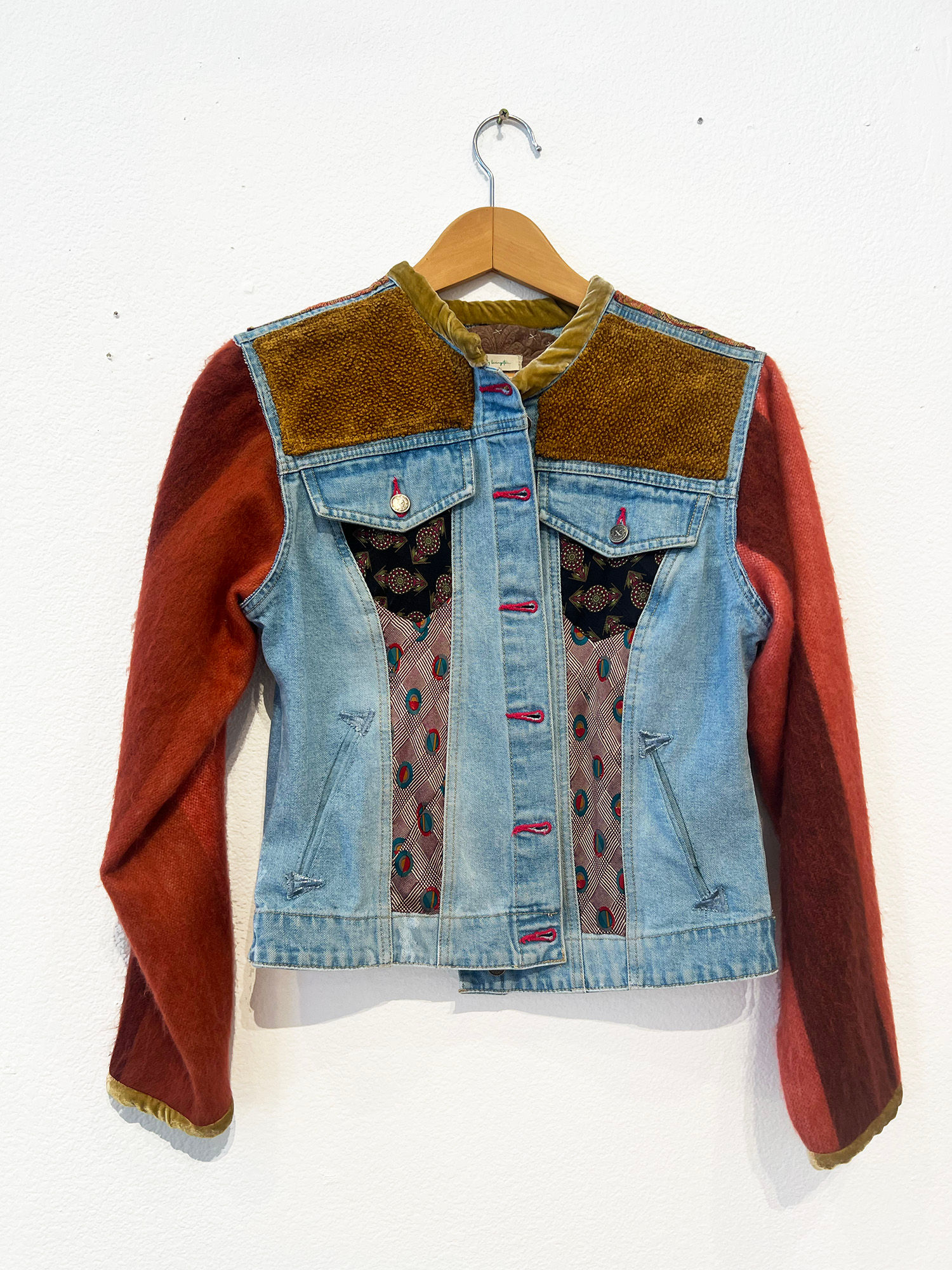Rusty Sleeves Jean Jacket - Wearable Art