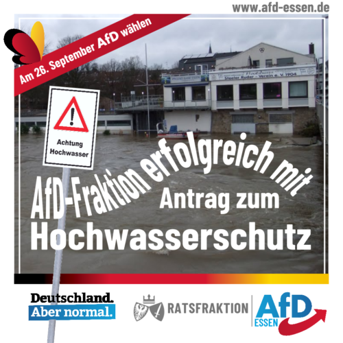 AfD-Fraktion erfolgreich mit Antrag zum Hochwasserschutz