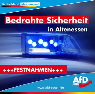 Bedrohte Sicherheit in Altenessen