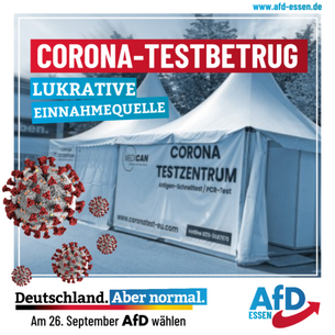 Corona-Verbreitung und Corona-Testbetrug