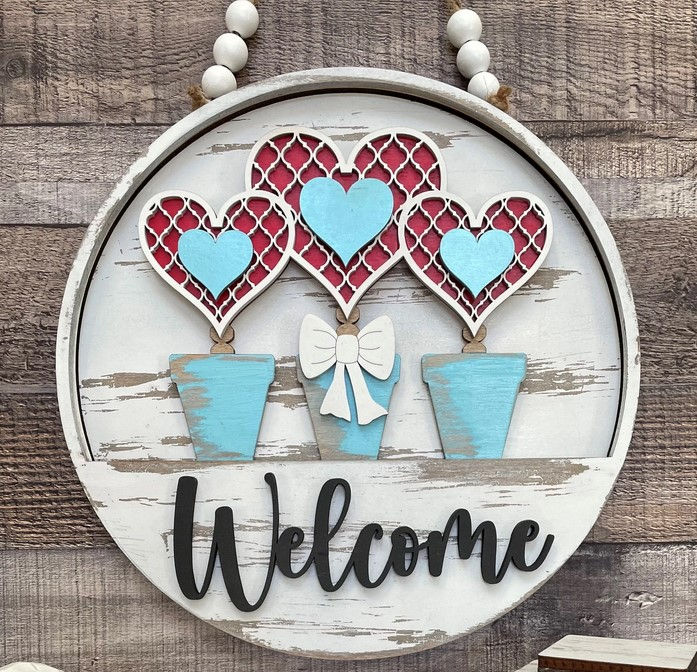 Thumbnail: Spring Interchangeable Welcome Door Hanger