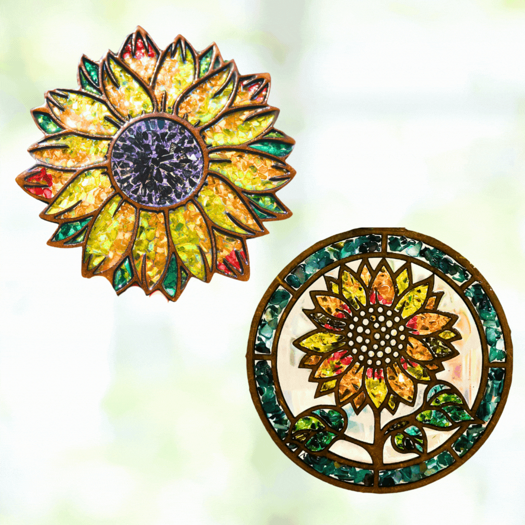 Faux Stained Glass Sunflower Kit