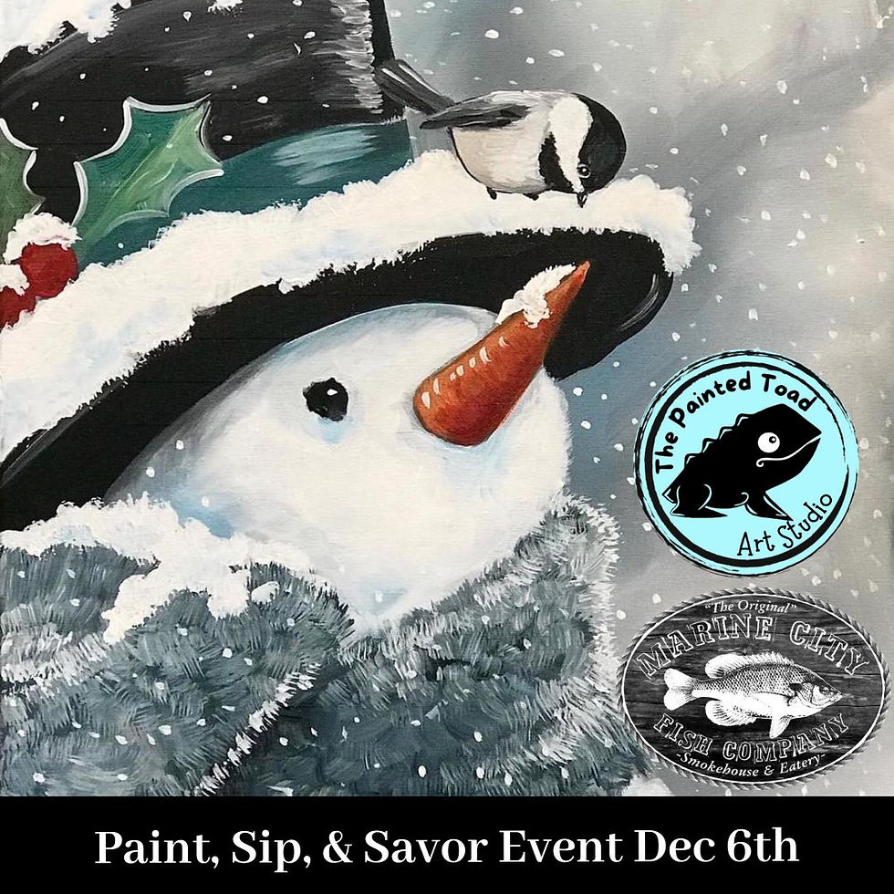 Snow Buddies Paint, Sip, & Savor Event
