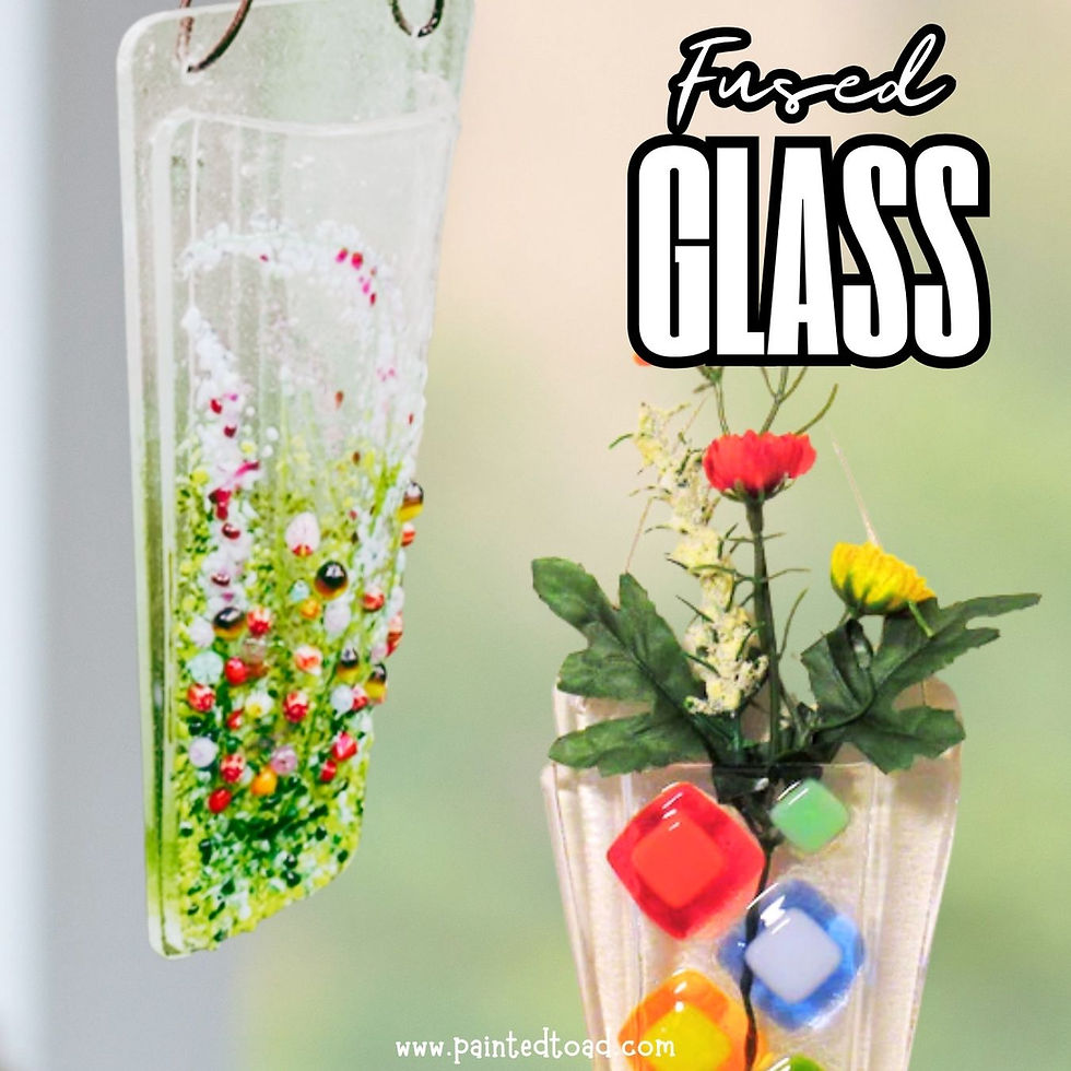 Fused Glass Pocket Vase