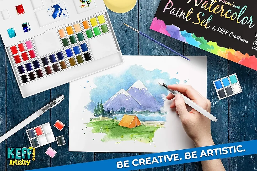 Thumbnail: 48 Watercolor Paint Set For Beginners & Artists