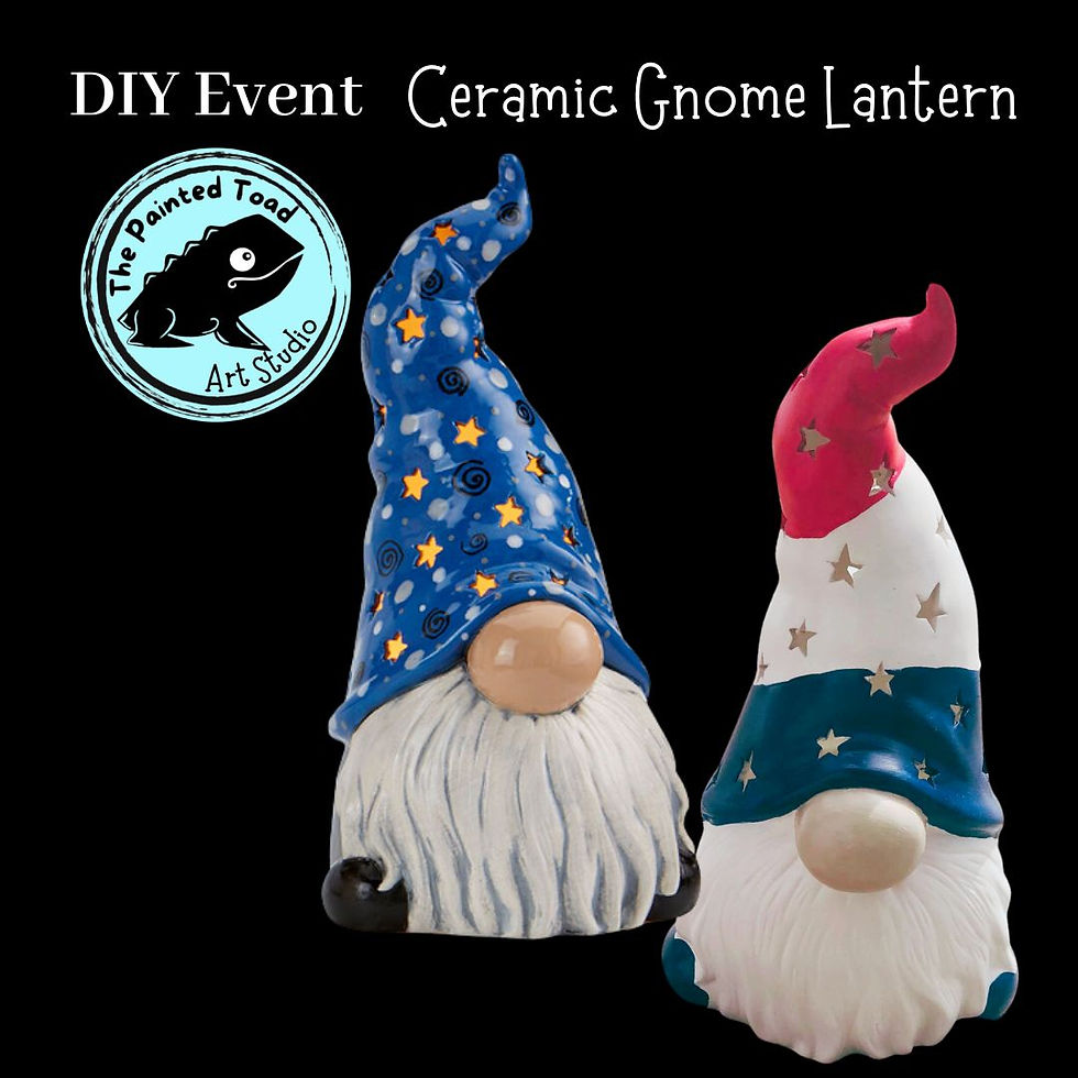 Ceramic Gnome Lantern