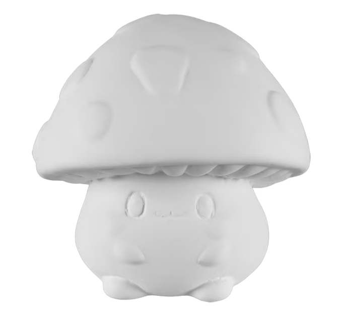 Bisque Ceramic Miso Mushroom