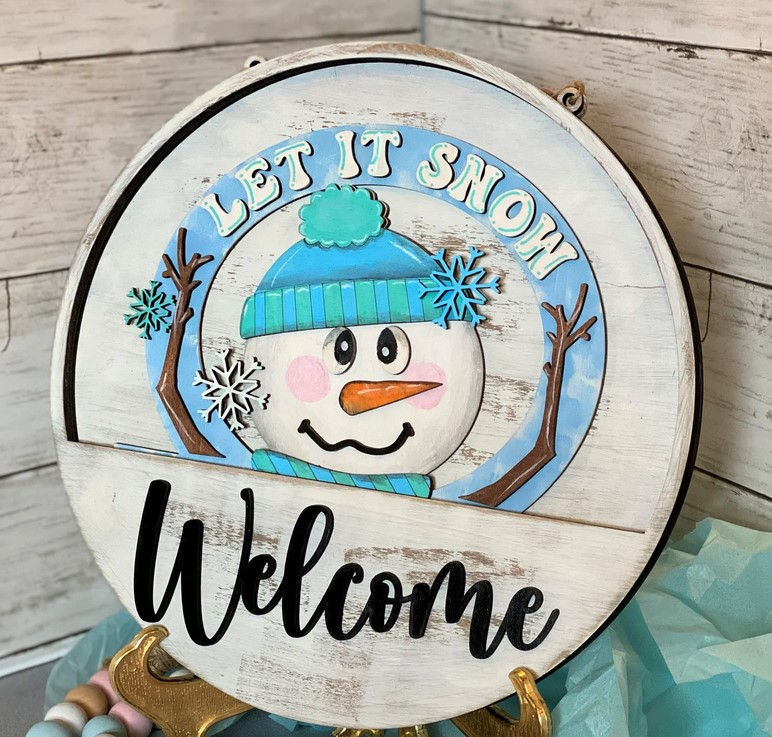 Thumbnail: Winter Interchangeable Welcome Door Hanger