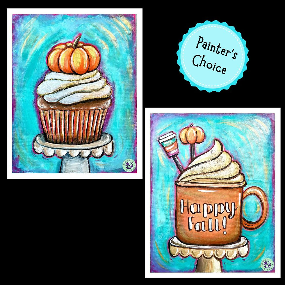 Autumn Sweets & Sips Painter's Choice