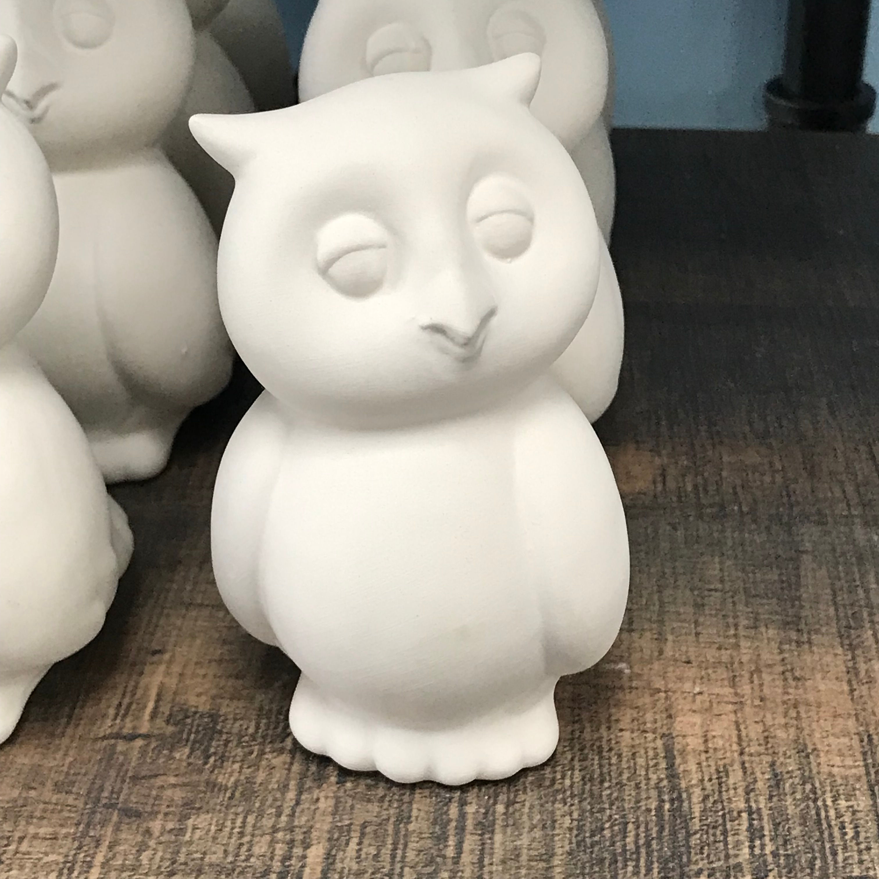 Bisque Ceramic Owl