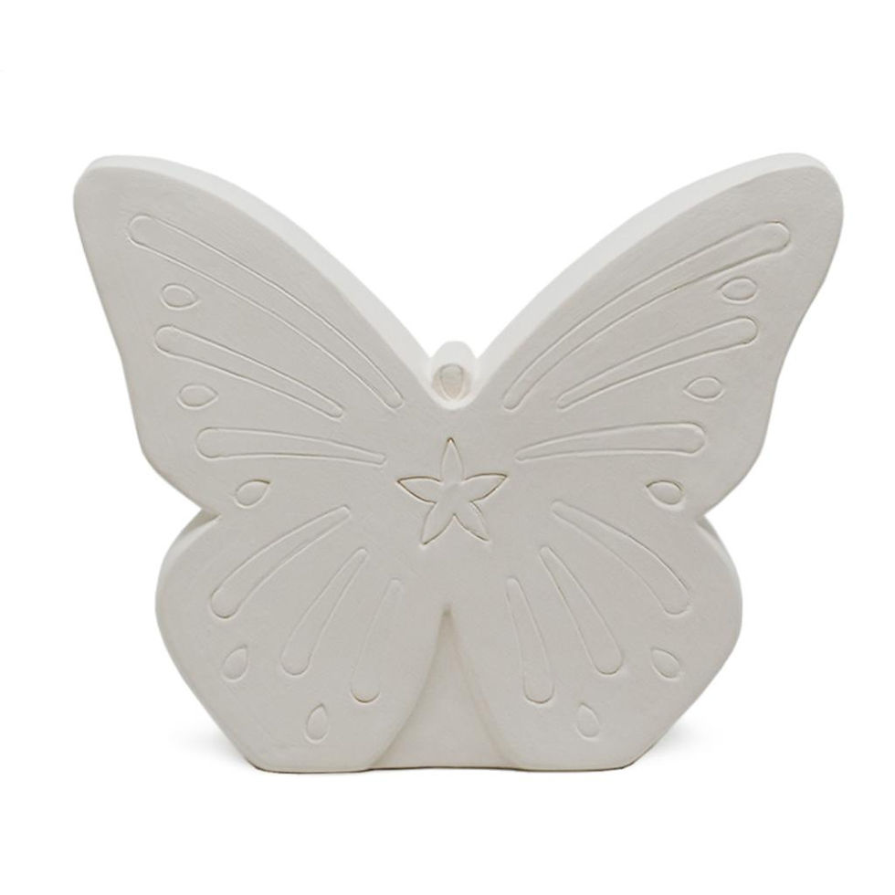 Thumbnail: Bisque Ceramic Butterfly Lantern