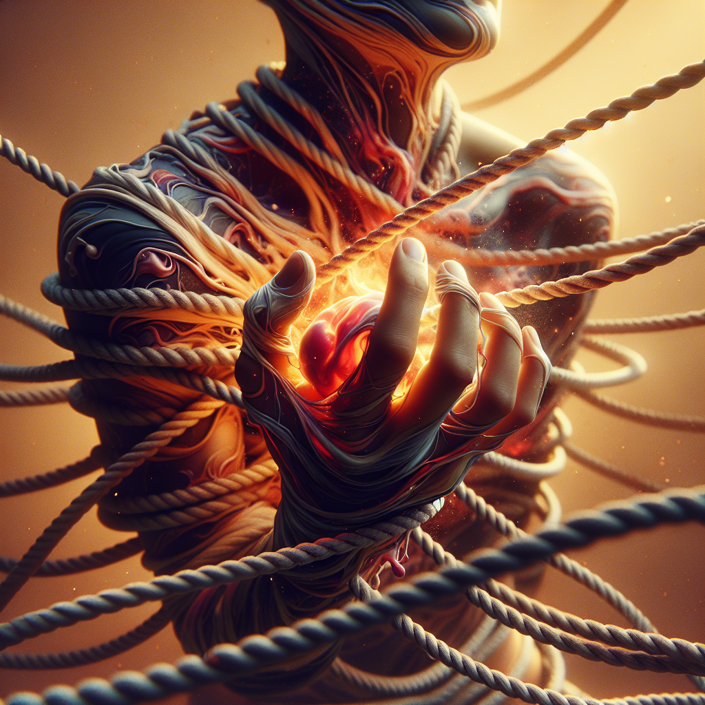 Silhouette reaching towards the sky