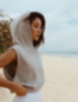 Thumbnail: Cropped Sleeveless Hoodie & Sweatpants