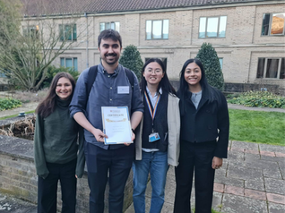 Francisco wins runner-up talk prize at annual departmental symposium