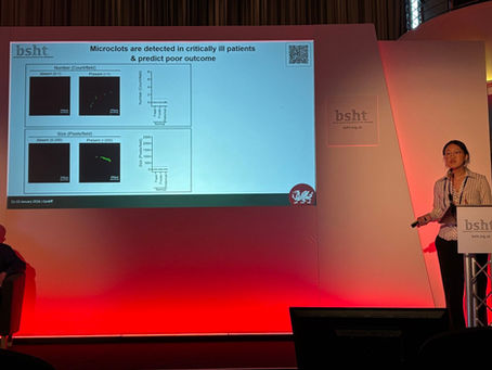 Olivia presents summer project at the British Society for Haemostasis and Thrombosis Conference