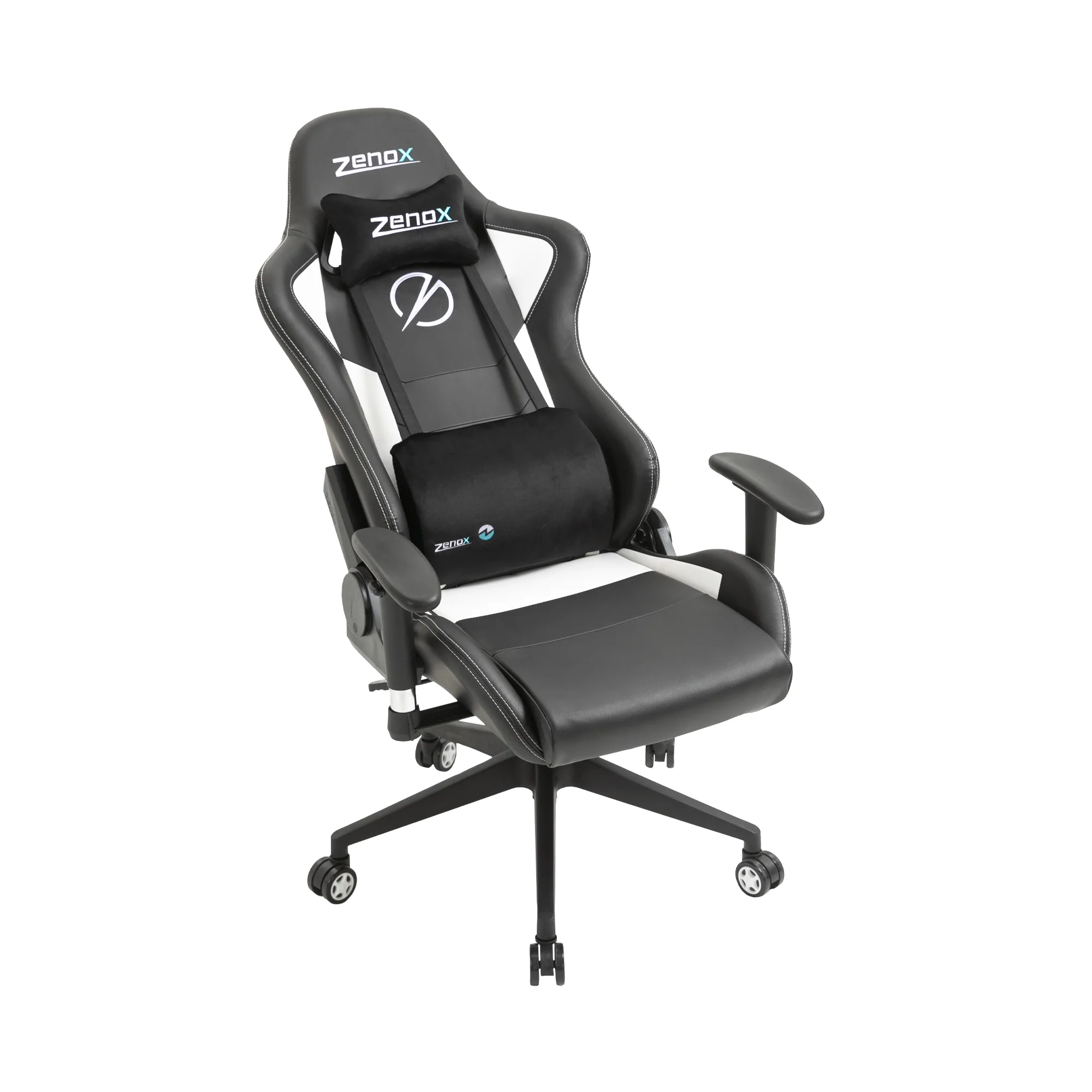 Thumbnail: Zenox Mercury-MK2 Gaming Chair Mercury Mk-2 Gaming Chair (Leather/White) 電競椅