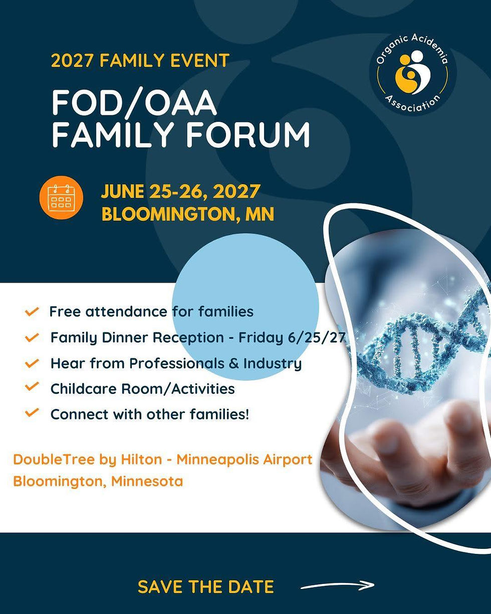 Save the Date - 2027 FOD/OAA Family Forum
