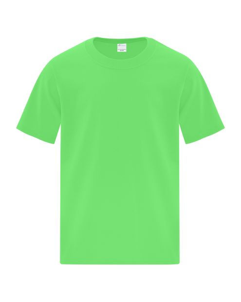 Thumbnail: Plain light green short-sleeve t-shirt, simple and comfortable apparel.