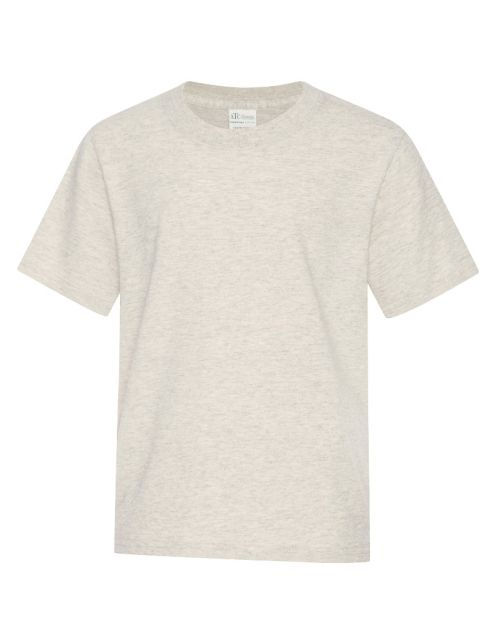 Thumbnail: Plain light beige short sleeve t-shirt, simple and comfortable apparel.