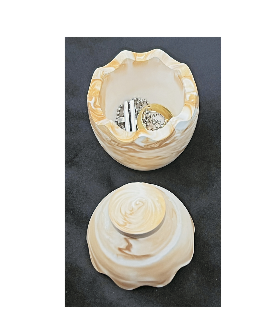 egg trinket pot