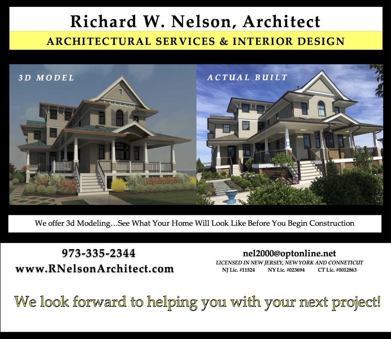Richard Nelson Architect Renovations Morris County New Jersey