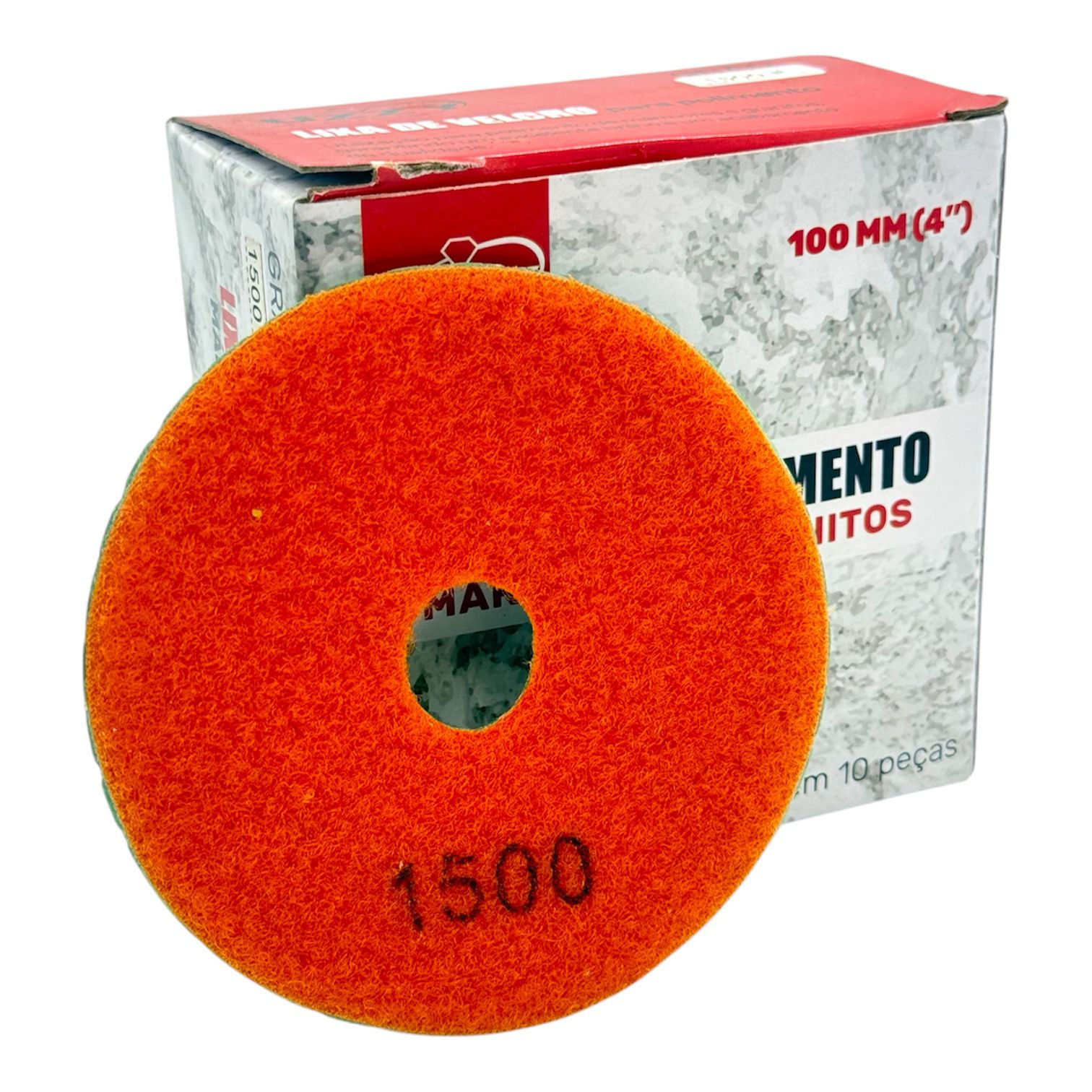Lixa colorida diamantada 100mm #1500 (10 unidades)