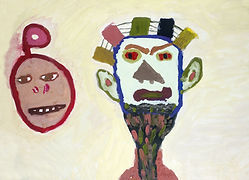 Traditional African Masks Watercolor