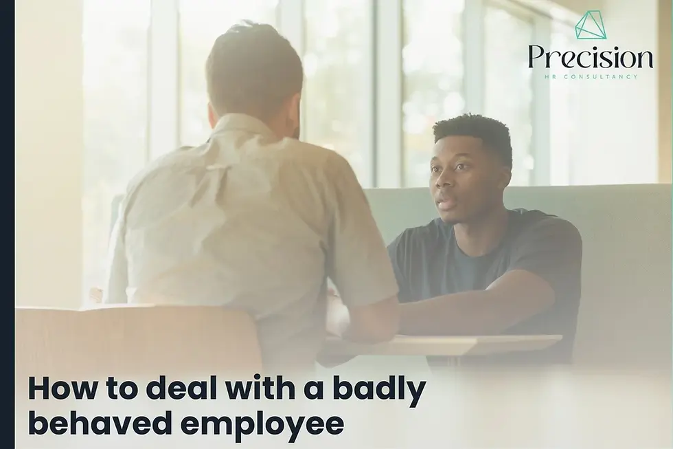An Employer having a serious discussion with an Employee