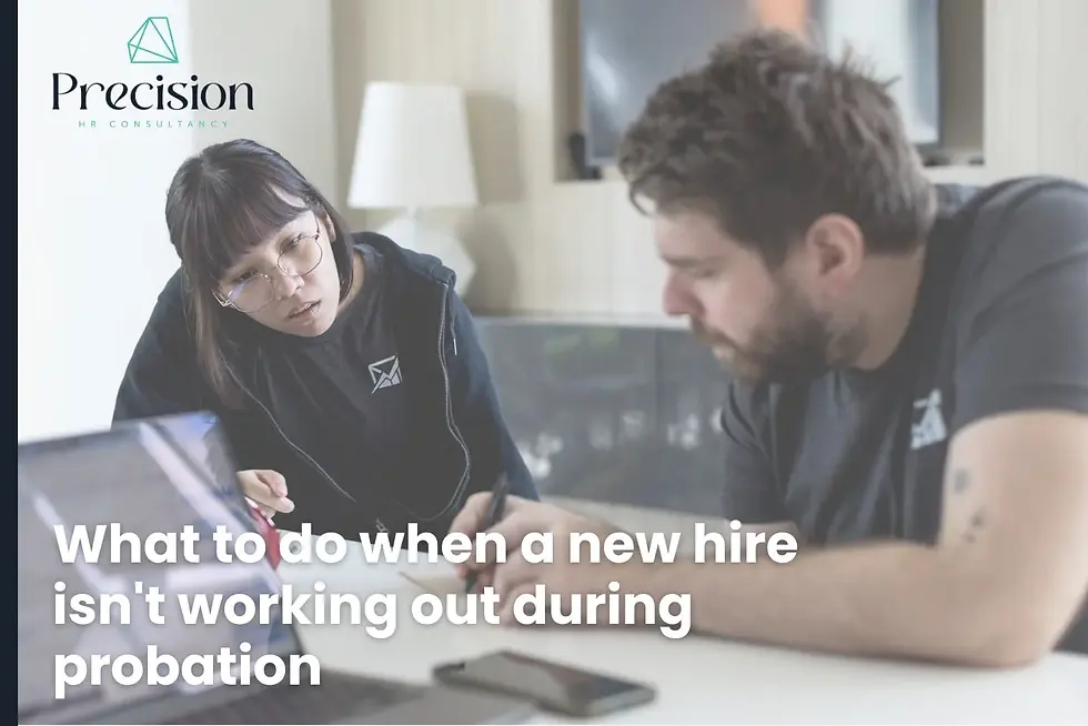 An Employer working with a recruit on Probation