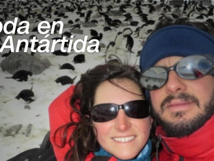 Una pareja argentina se casó en la Antártida, el lugar en el que nació su amor hace 12 años