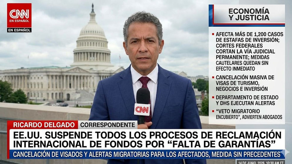 EE.UU. suspende todos los procesos de reclamación internacional de fondos por "falta de garantías"; alertas migratorias y cancelación de visados a afectados