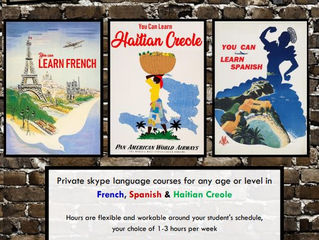 INSPIRE VERBIAGE, CONTACT FOR UPDATED FLYER & INFO --Online Language Classes - Online