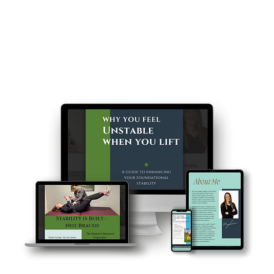 document titled "why you feel unstable when you lift: a guide to enhancing your foundational stability"