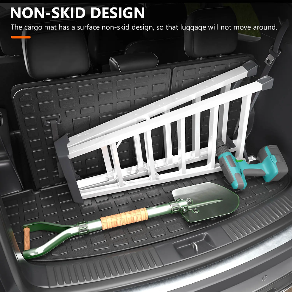 Thumbnail: Trunk Mat Compatible with 2020-2025 Kia Telluride Cargo Liner with Backrest Mat 