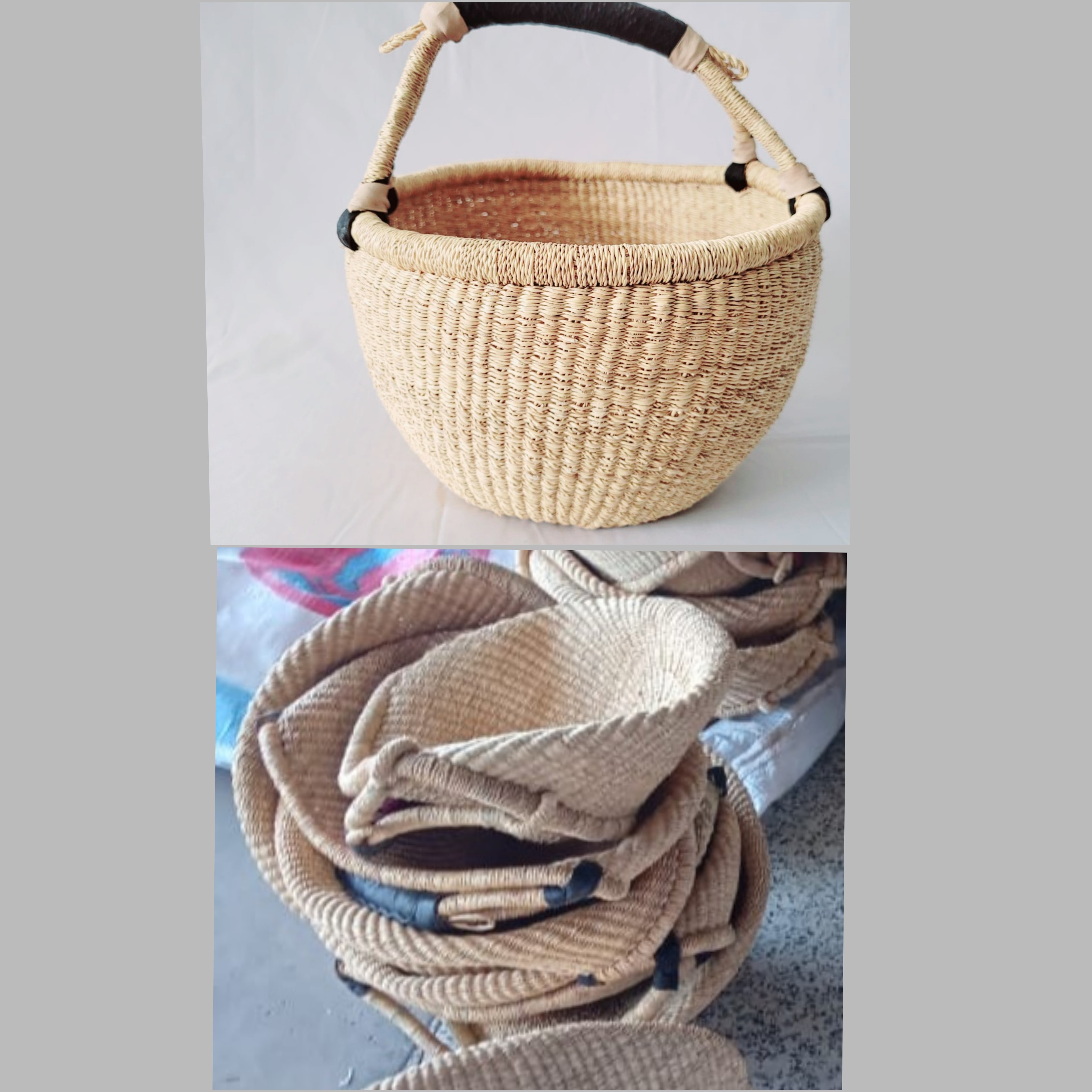 How to reshape and care for Bolga Baskets
