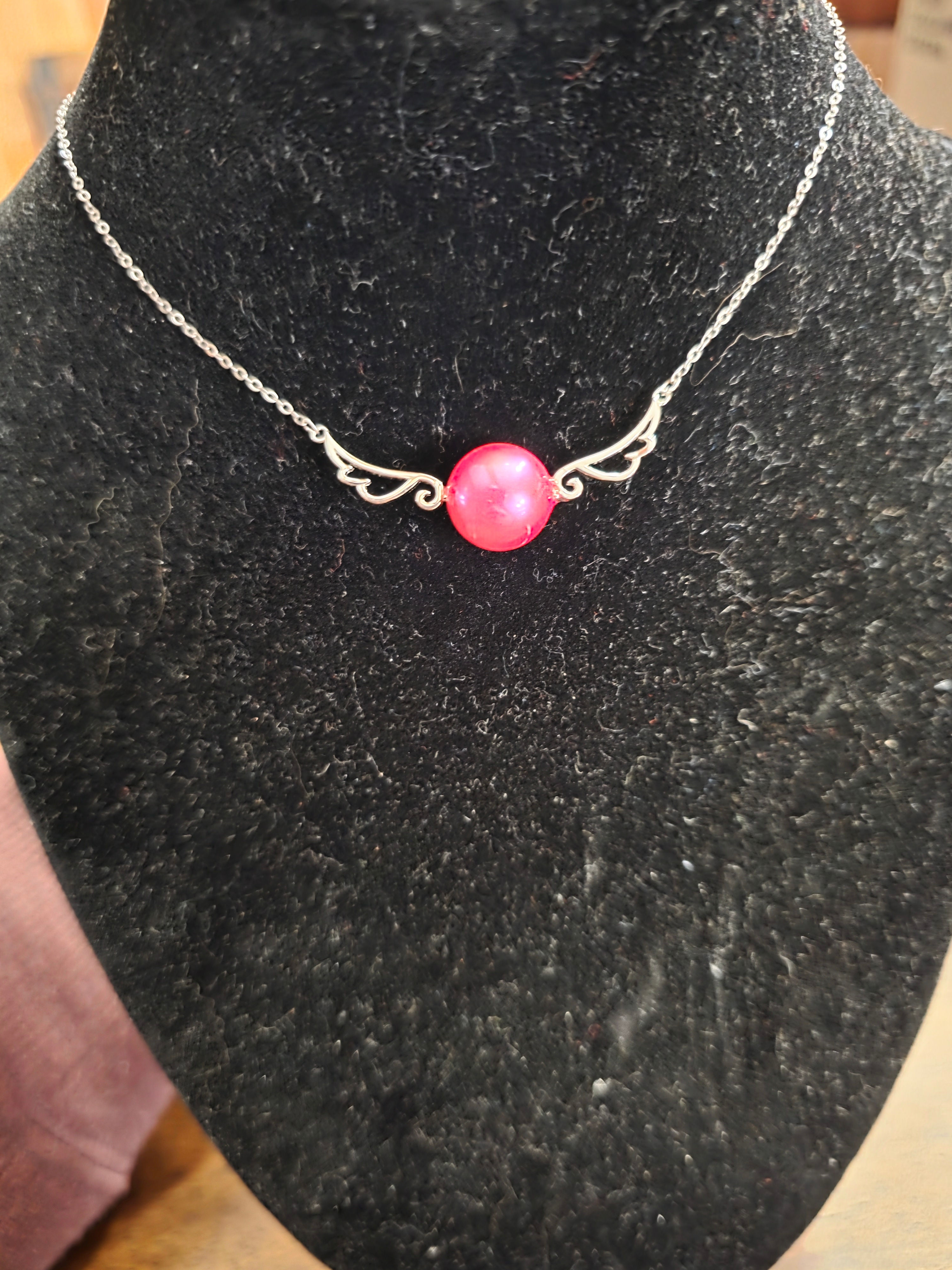 Angel Wings Pearl Necklace