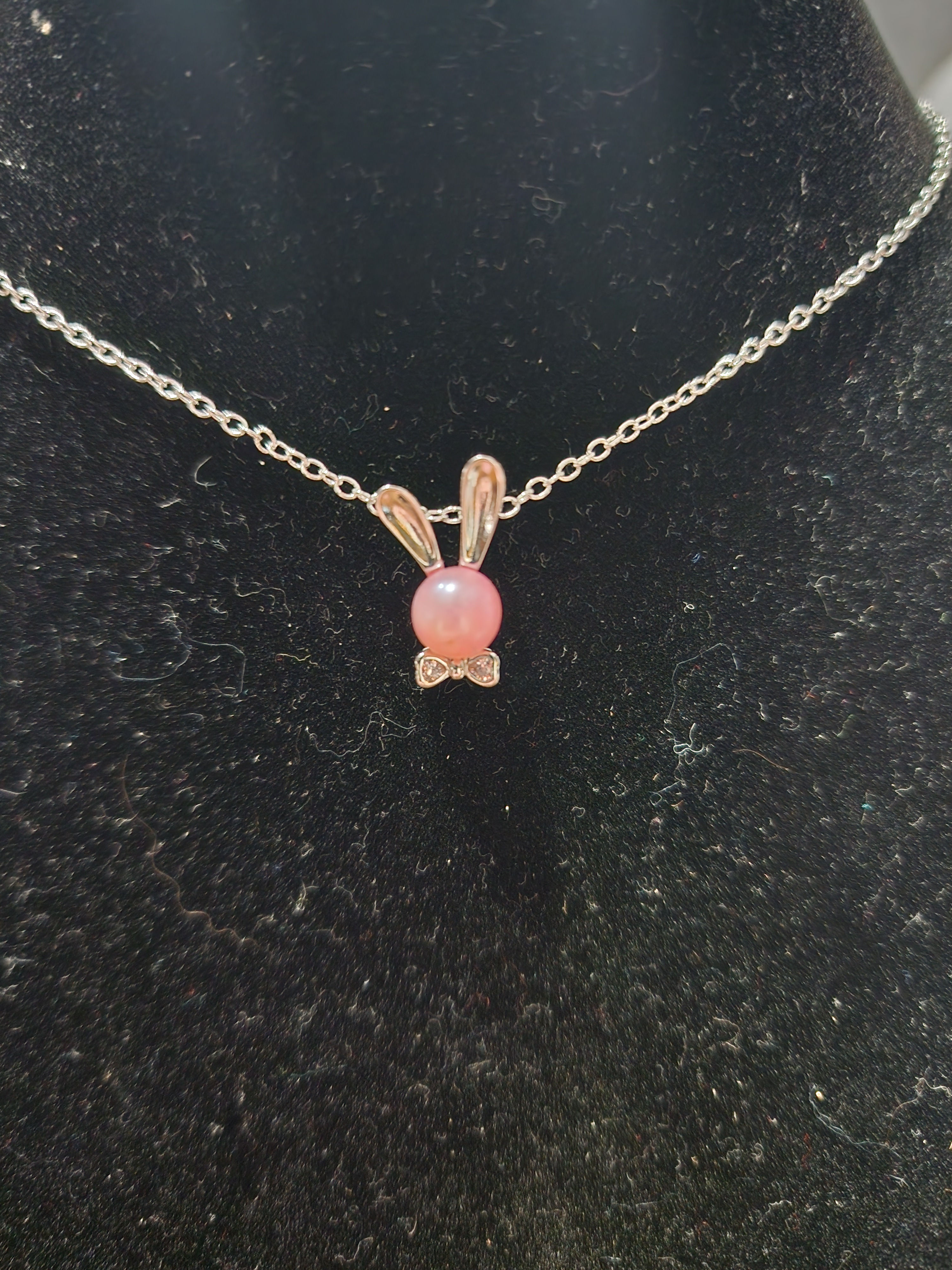 Bunny Pearl Pendant