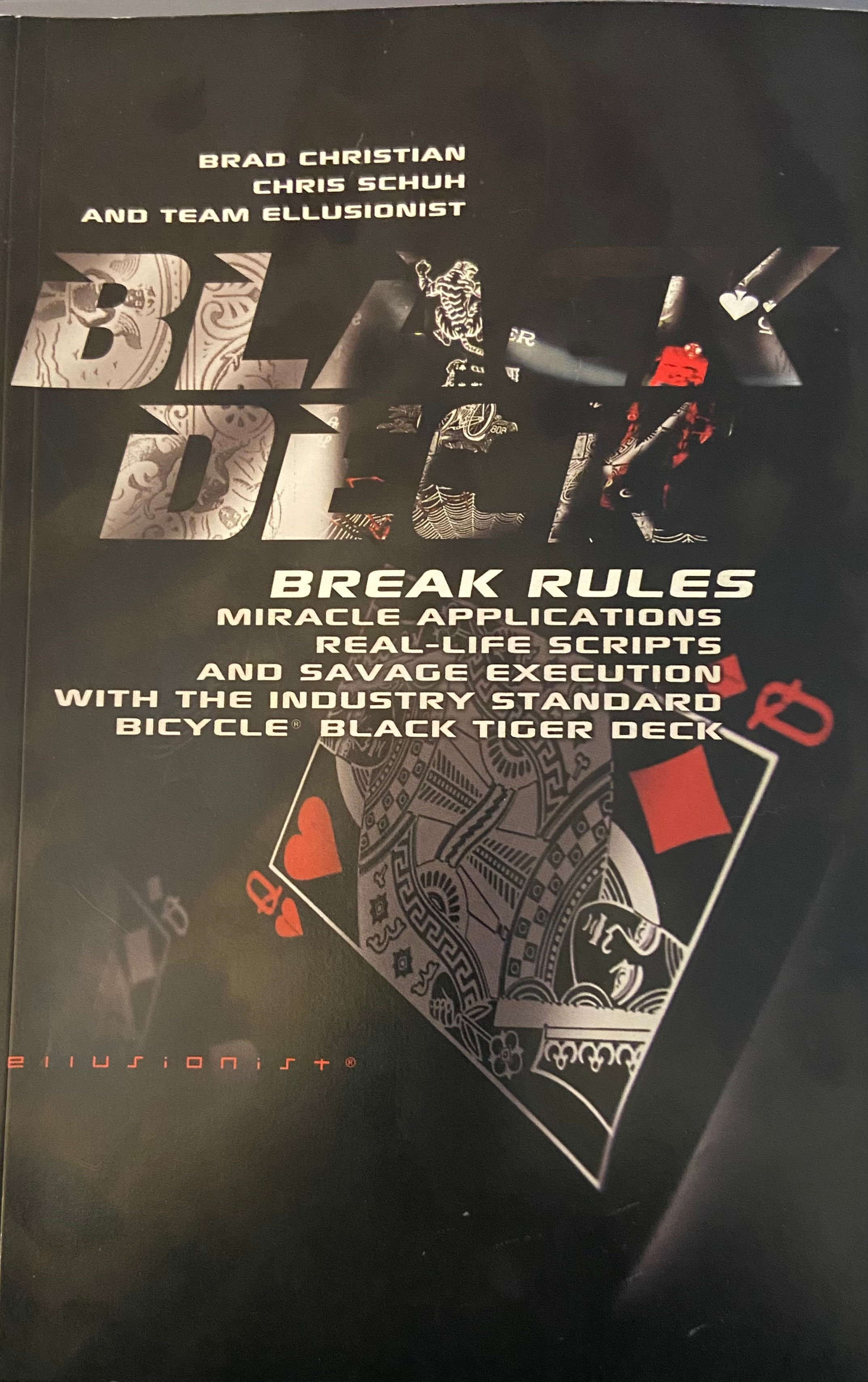 Black Deck Break Rules Book by Ellusionist, Brad Christian