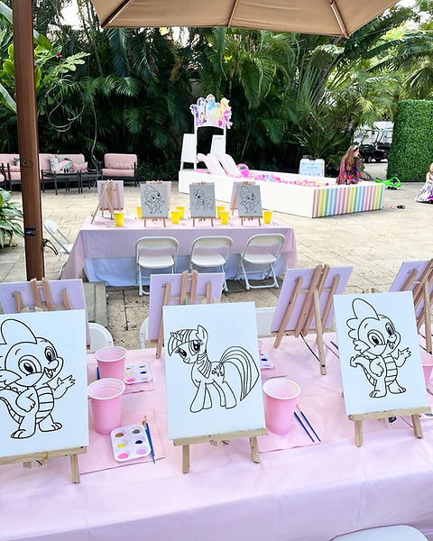 Table Art Party Canvas Painting