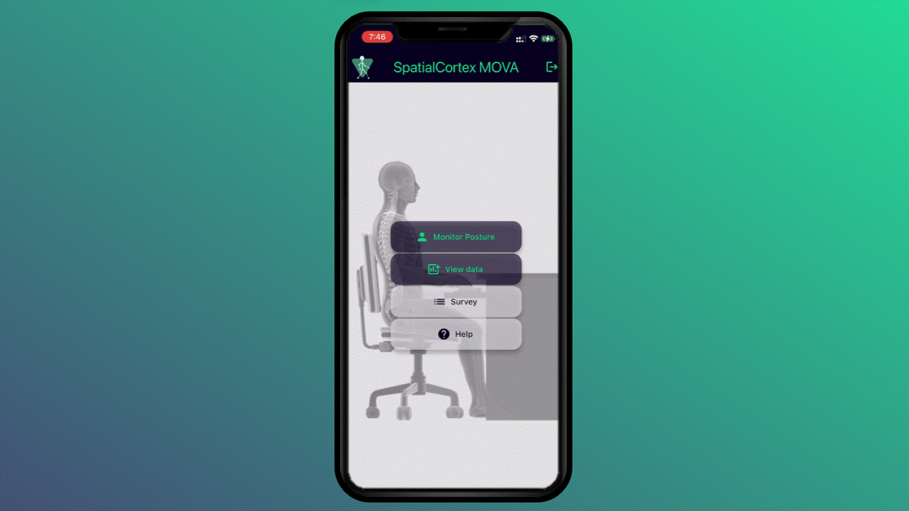 MOVA Seated ergonomics desk basedCalibrate and Start.gif