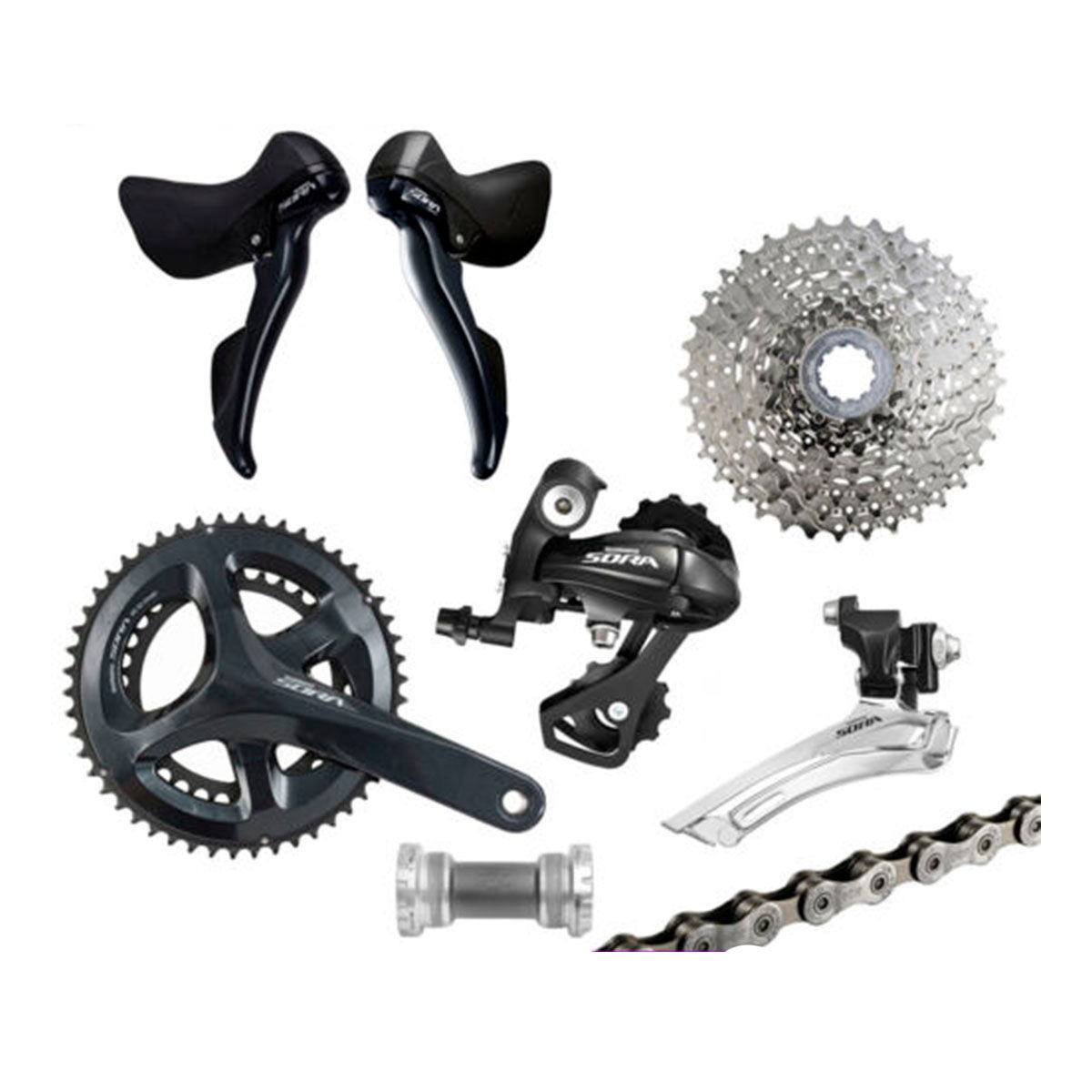 Used Shimano Sora 3x7 Groupset